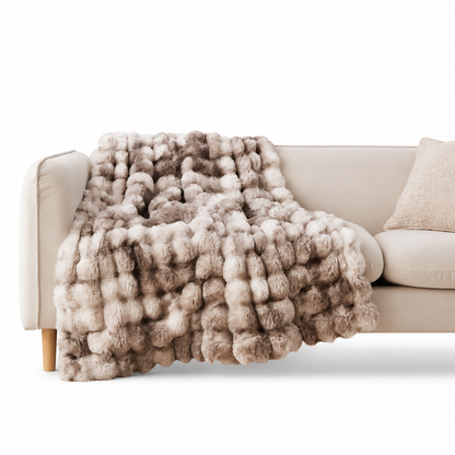 Bubble Faux Fur Blanket