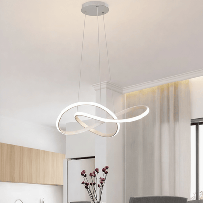 Suspension LED trèfle avec télécommande