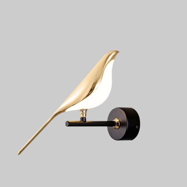 Lampe LED en forme d’oiseau avec fixation magnétique