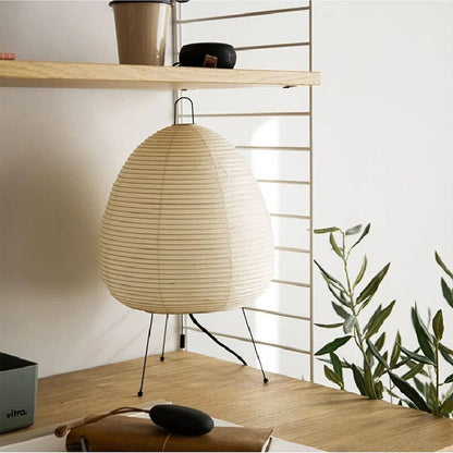 Stolní lampa s rýžovým papírovým stínidlem