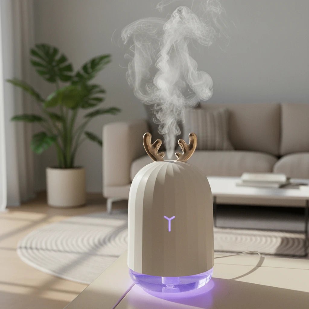 USB zvlhčovač s LED osvětlením