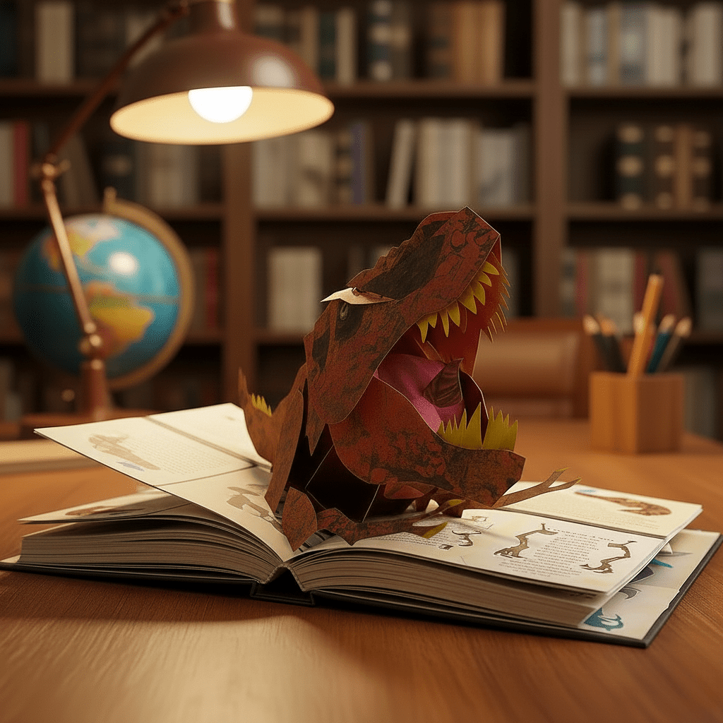 3D vyskakovací kniha o dinosaurech