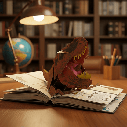 3D vyskakovací kniha o dinosaurech