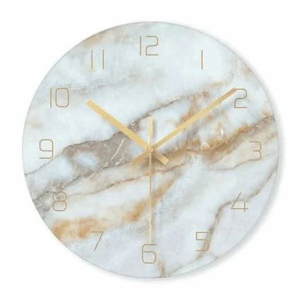 Horloge murale effet marbre