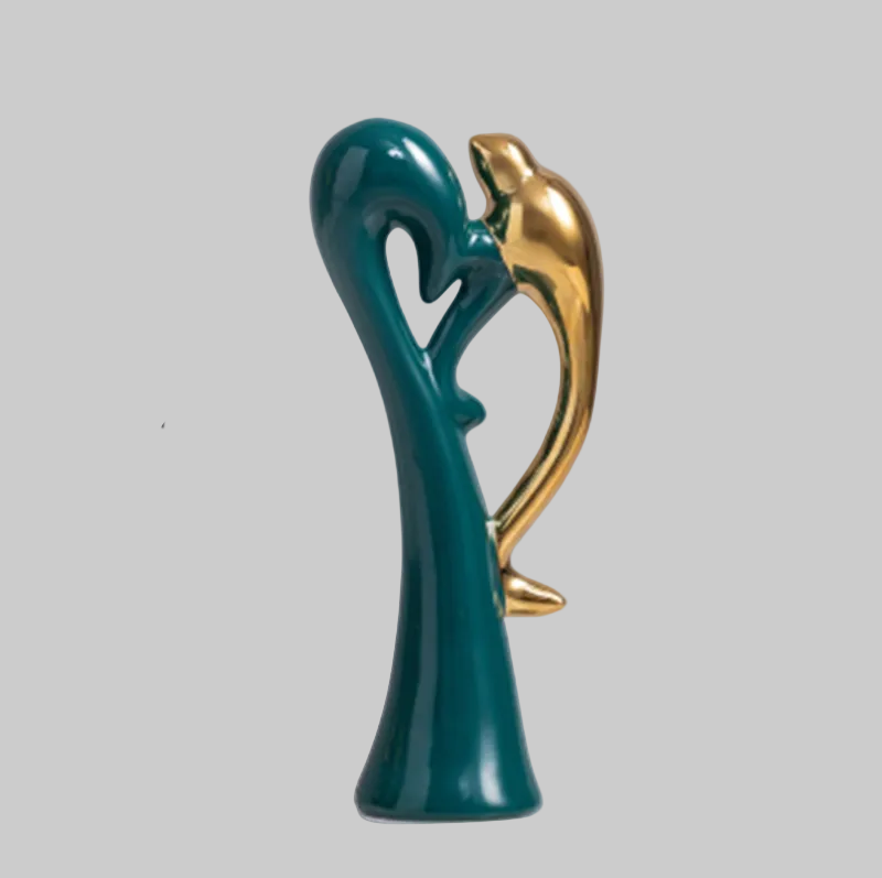 Ceramiczne figurki gołębi