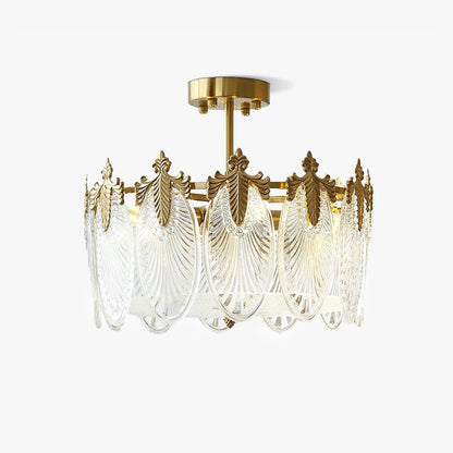 Lustre rond à hauteur réglable