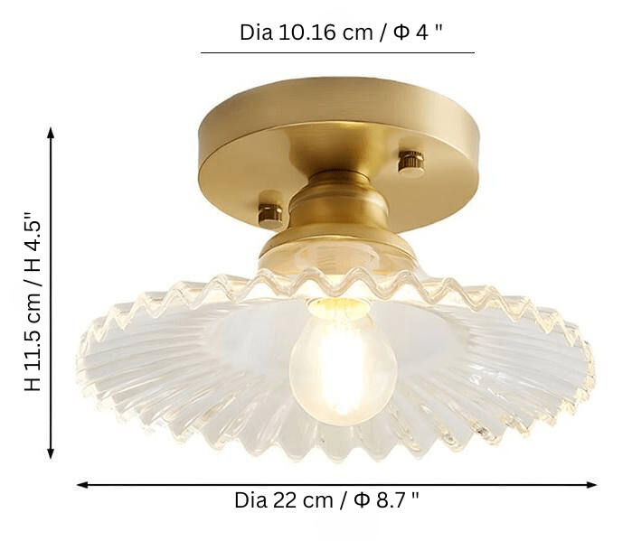 Lampa sufitowa w kształcie kwiatu