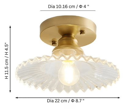Lampa sufitowa w kształcie kwiatu