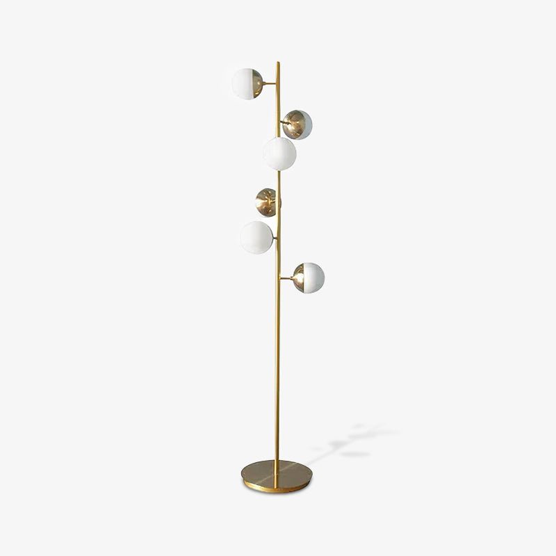 Lampadaire à plusieurs abat-jour en verre