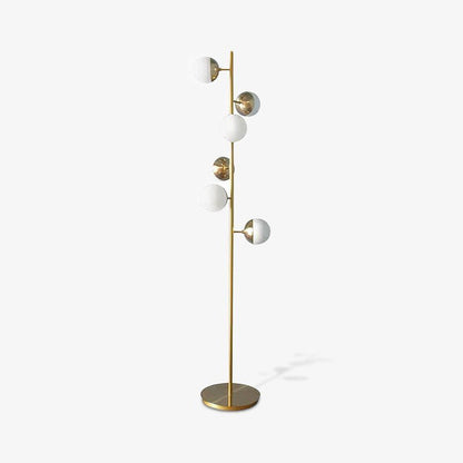Lampadaire à plusieurs abat-jour en verre