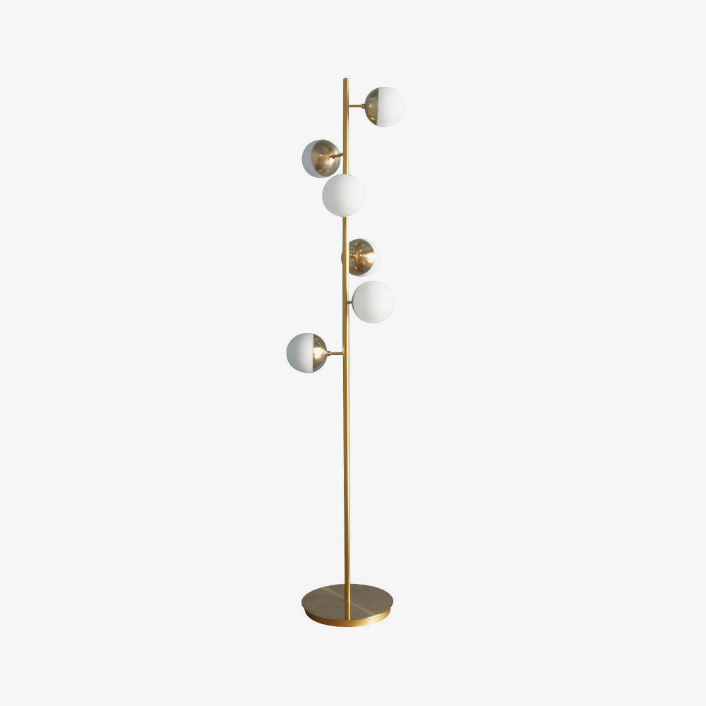 Lampadaire à plusieurs abat-jour en verre