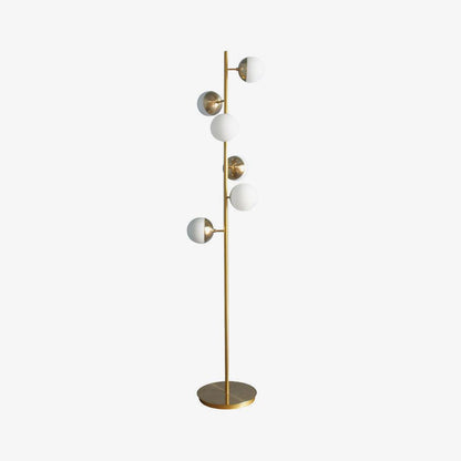 Lampadaire à plusieurs abat-jour en verre