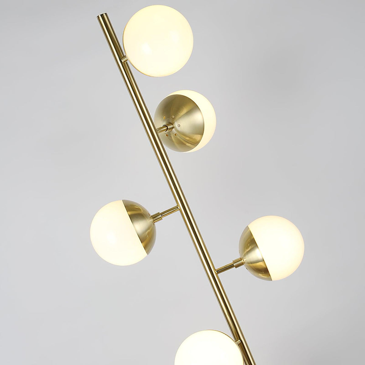 Lampadaire à plusieurs abat-jour en verre