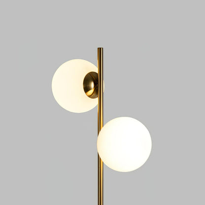 Lampadaire à plusieurs abat-jour en verre