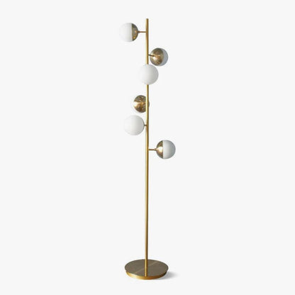Lampadaire à plusieurs abat-jour en verre