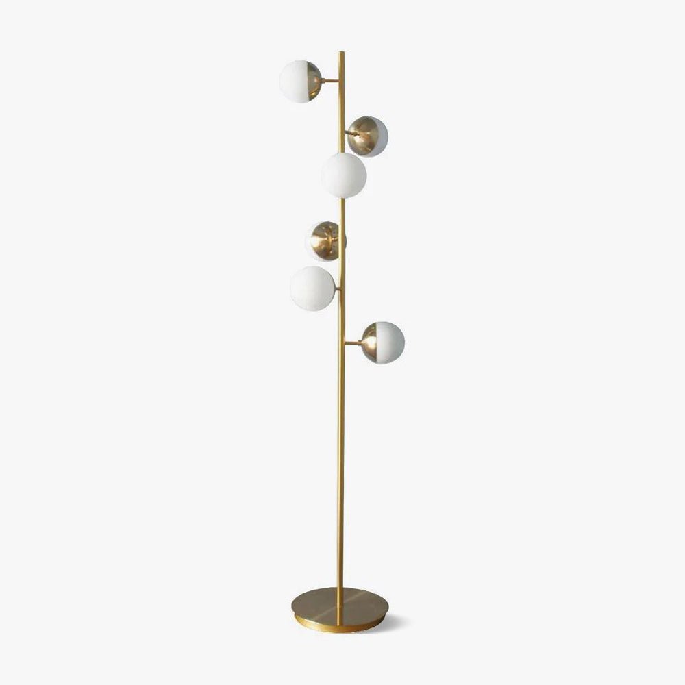 Lampadaire à plusieurs abat-jour en verre