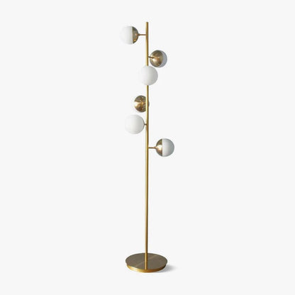Lampadaire à plusieurs abat-jour en verre