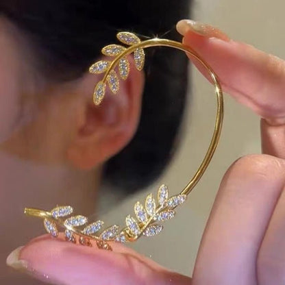 Clips d’oreilles ornés de zircons, sans perçage