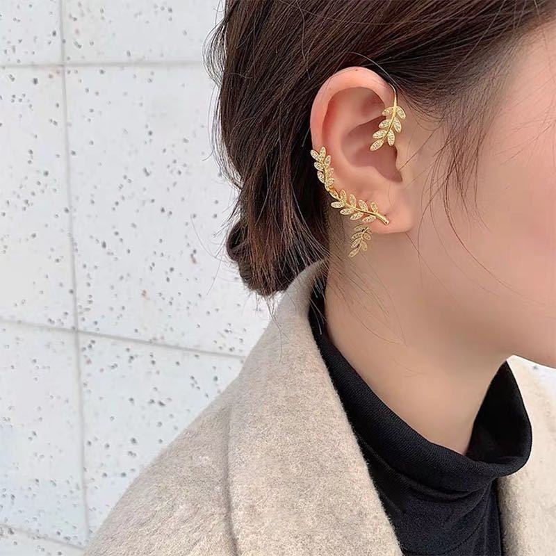 Clips d’oreilles ornés de zircons, sans perçage