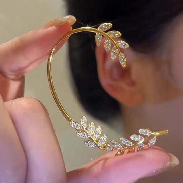Clips d’oreilles ornés de zircons, sans perçage