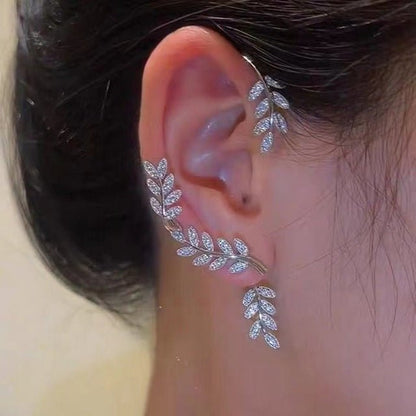 Clips d’oreilles ornés de zircons, sans perçage