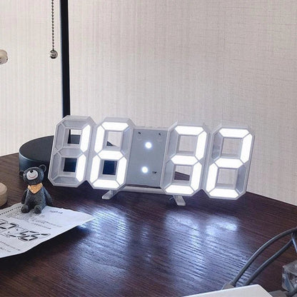 3D LED digitální hodiny s hlasovým ovládáním