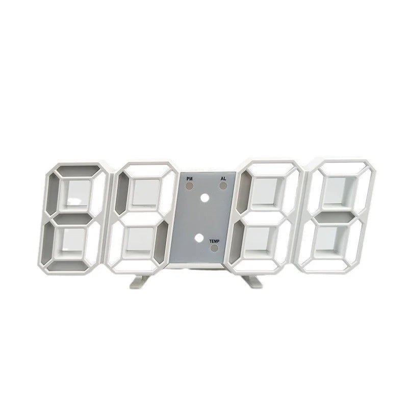 3D LED digitální hodiny s hlasovým ovládáním
