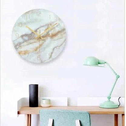 Horloge murale effet marbre