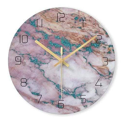 Horloge murale effet marbre