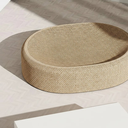 Panier ovale pour chat en sisal