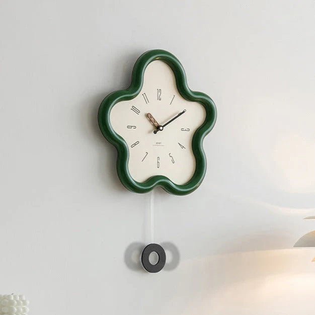 Horloge murale 3D florale