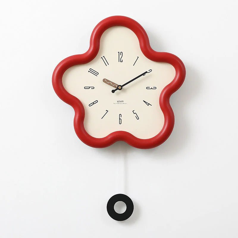 Horloge murale 3D florale