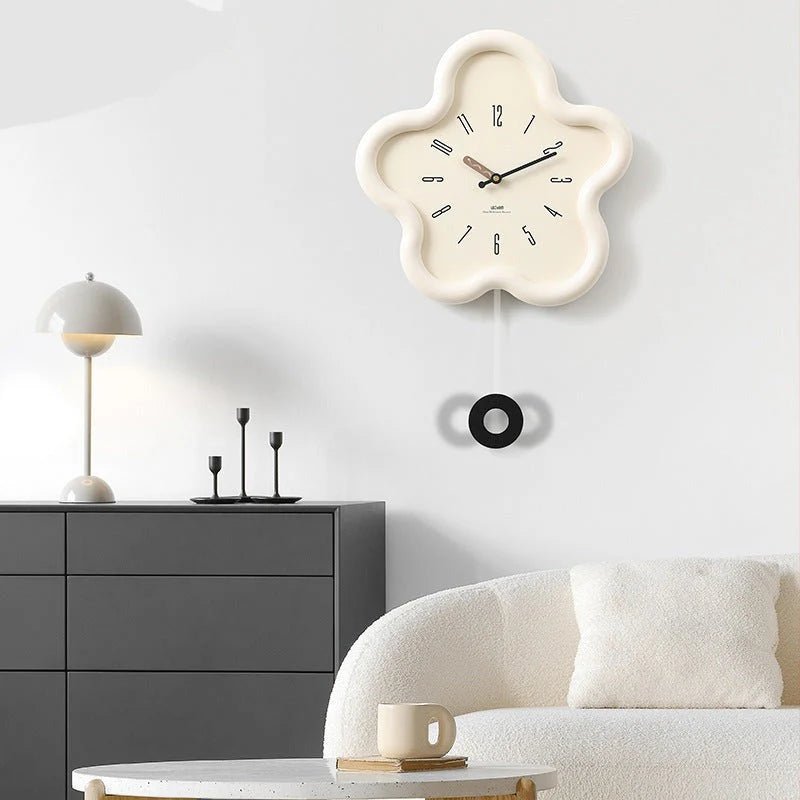 Horloge murale 3D florale