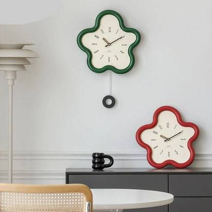 Horloge murale 3D florale