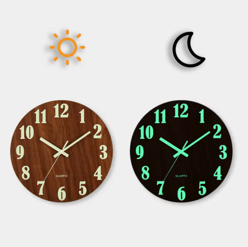 Backlit LED wall clock