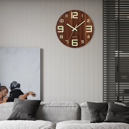 Backlit LED wall clock