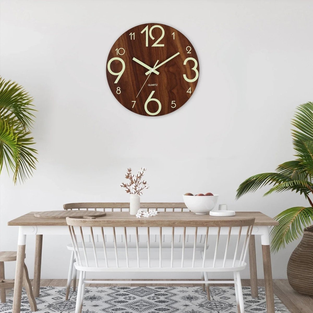 Backlit LED wall clock