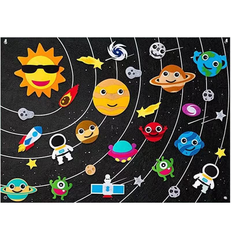 Felt educational board for children