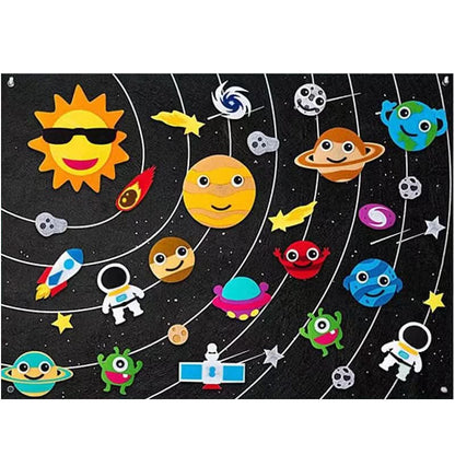 Felt educational board for children
