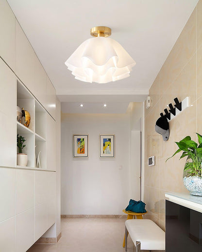 Lampa sufitowa LED miedziana