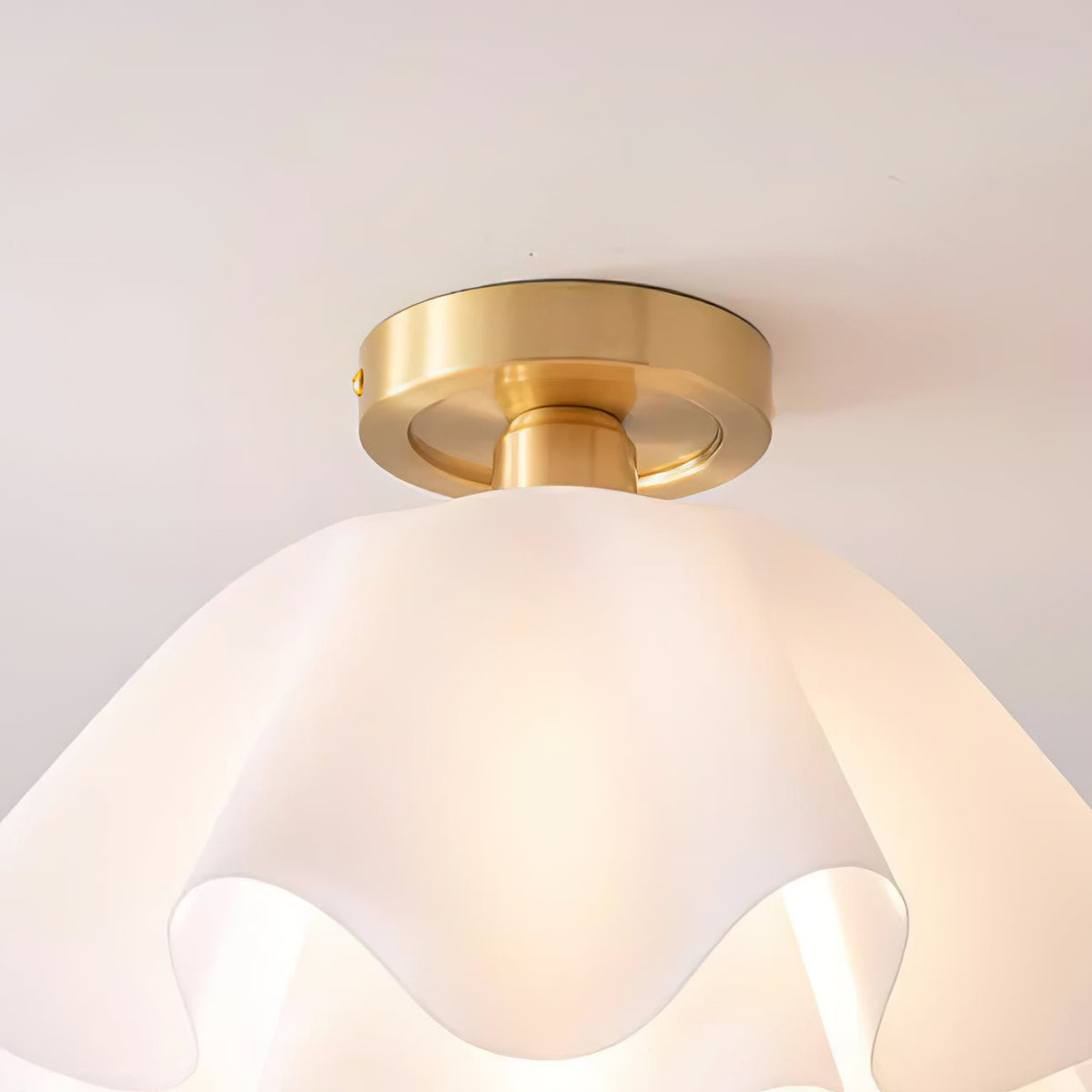 Lampa sufitowa LED miedziana