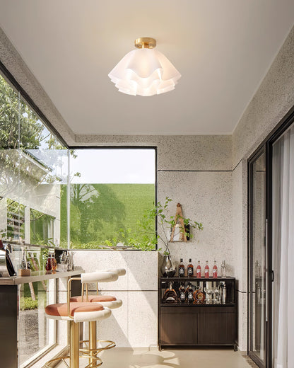 Lampa sufitowa LED miedziana