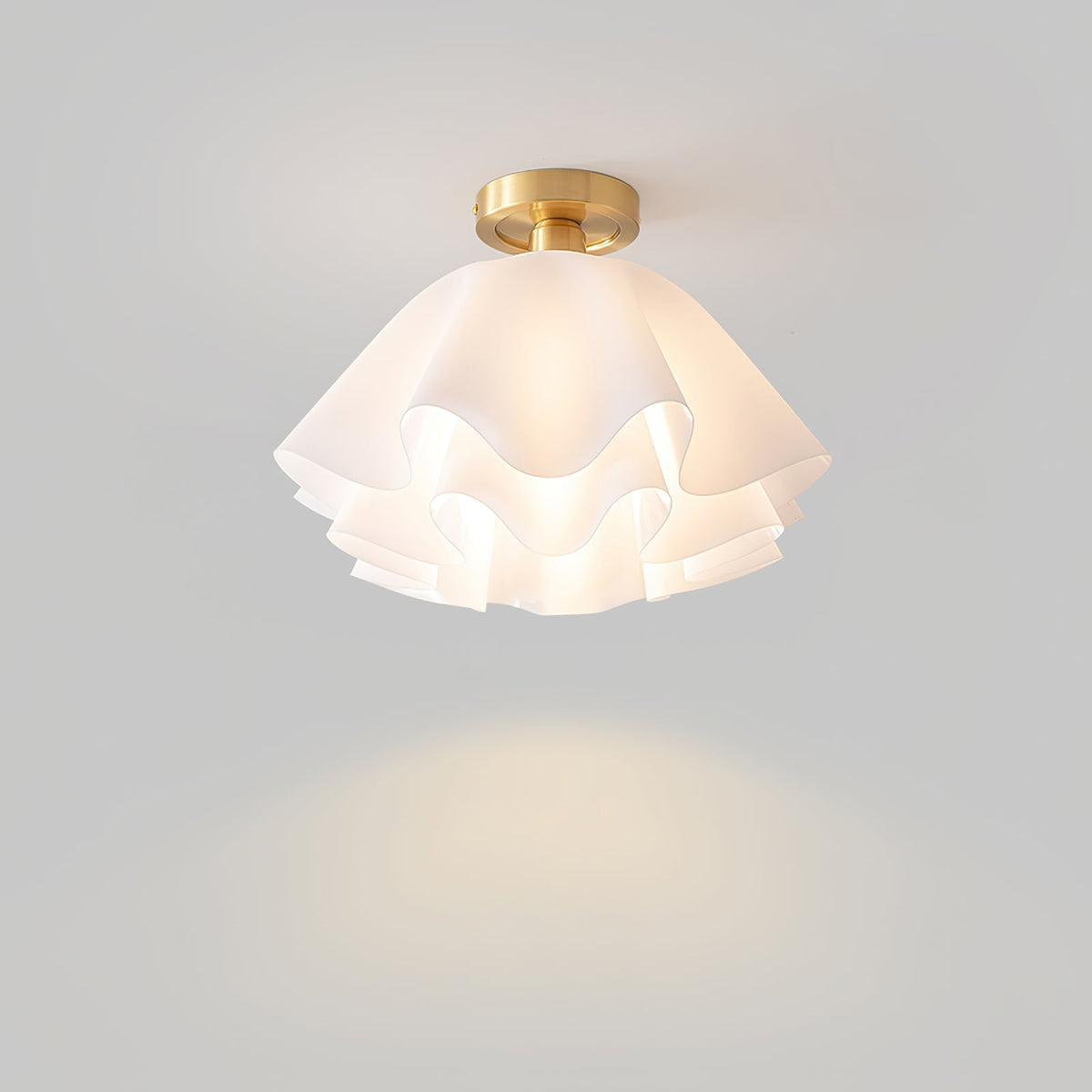 Lampa sufitowa LED miedziana
