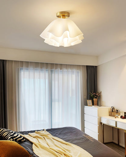 Lampa sufitowa LED miedziana