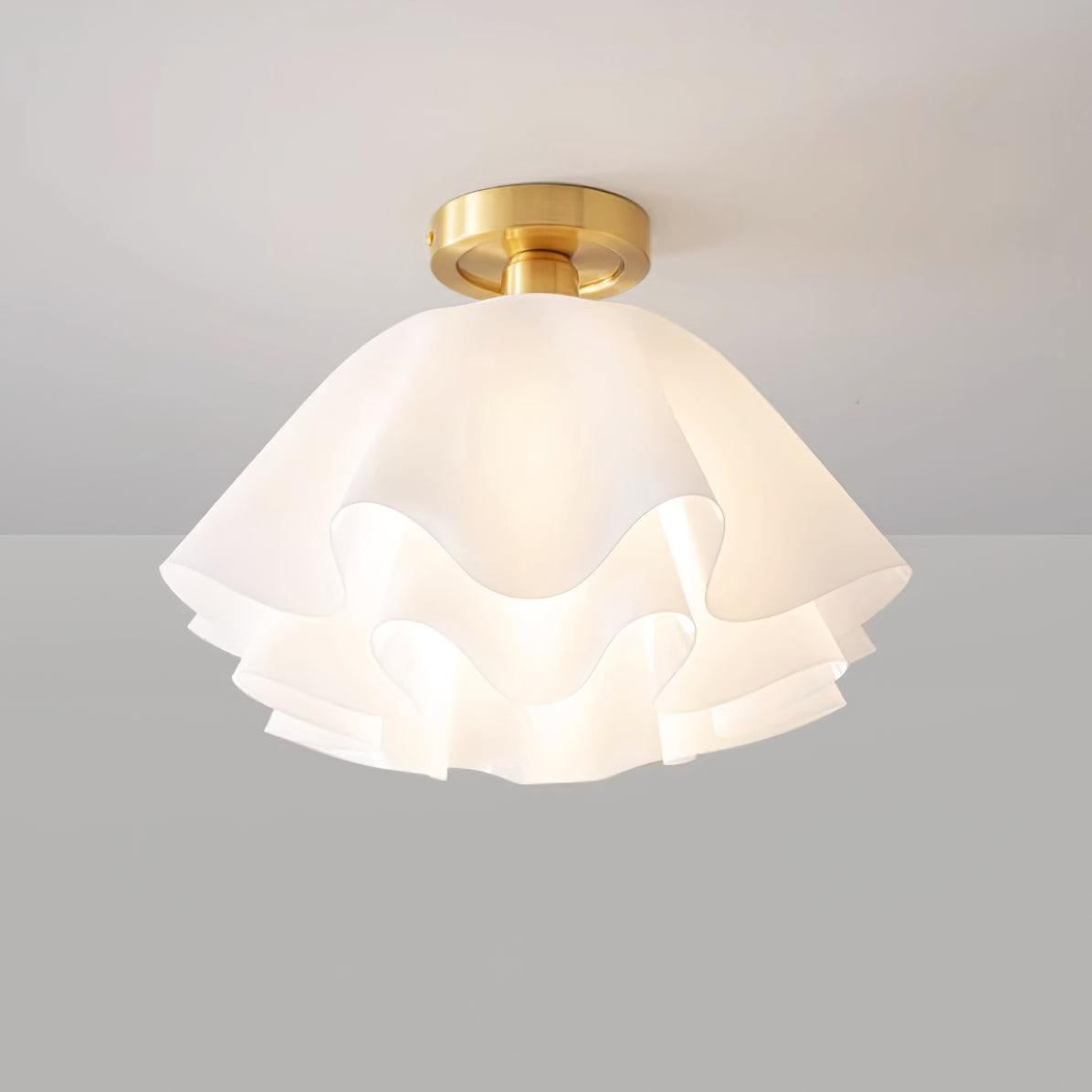 Lampa sufitowa LED miedziana