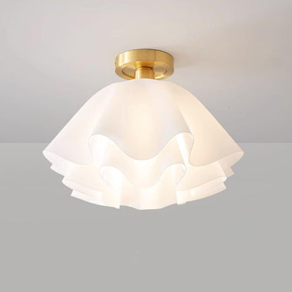 Lampa sufitowa LED miedziana