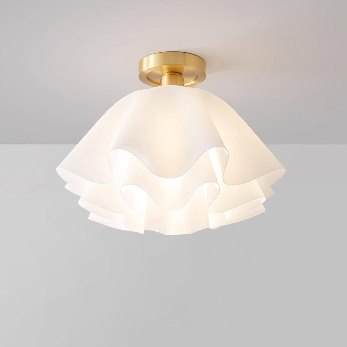 Lampa sufitowa LED miedziana