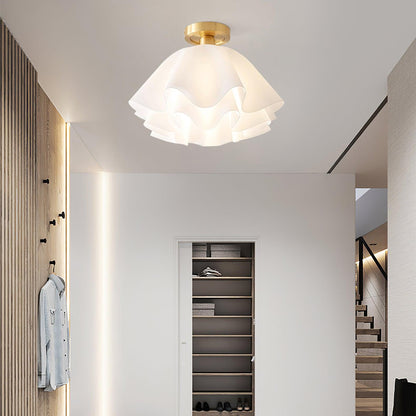 Lampa sufitowa LED miedziana