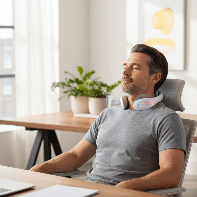 Neck massager with multiple operating modes