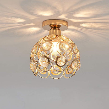 Plafonnier avec des globes en verre